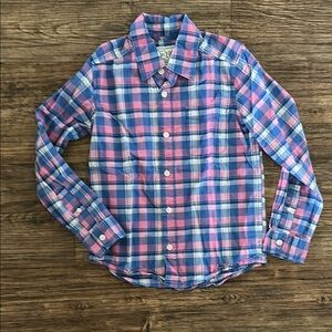 Blue and Pink Plaid Boy’s Shirt